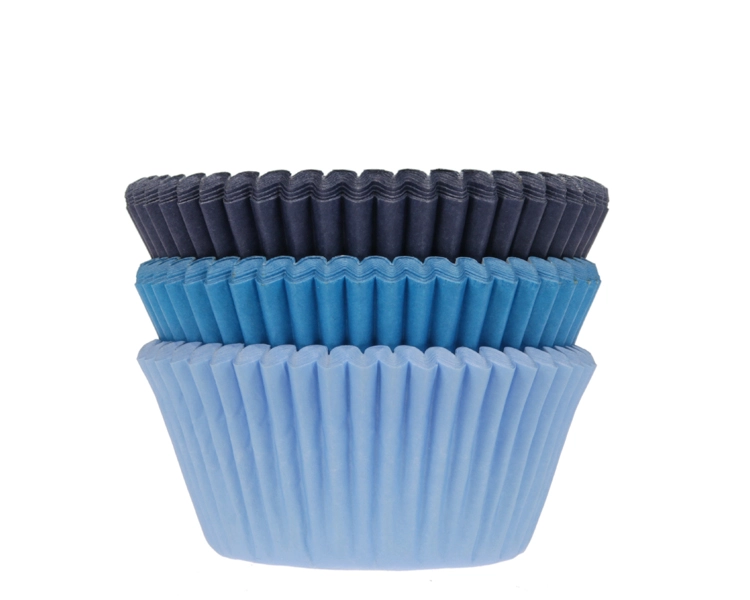 75 baking cases Assorted BLUE 50x33