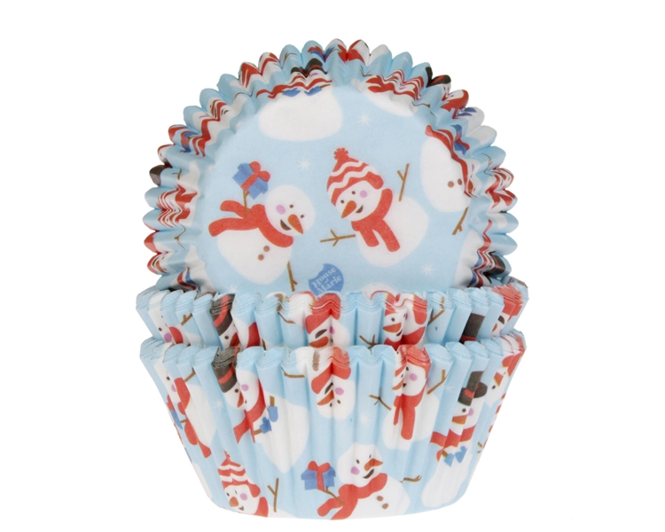 OUTLET Baking cups Snowmen 50x33mm